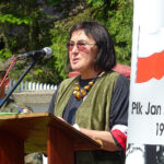 Teresa Piwnik - bratanica "Ponurego", wiceprzewodnicząca ŚZŻAK w Ostrowcu Świętokrzyskim im. Jana Piwnika Ponurego / Emilia Sitarska / Radio Kielce