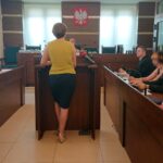 Rozprawa byłego starosty opatowskiego Bogusławowi Włodarczykowi z PSL, byłej prezes powiatowej spółki medycznej „Top Medicus” Joanna Sz. oraz Jan G., były prezes zarządu dzierżawiącej szpital spółki „Twoje Zdrowie Lekarze Specjaliści” w Katowicach w związku ze sprawą oszustw przy budowie szpitala w Opatowie / Monika Miller / Radio Kielce