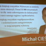 Poseł Porozumienia Michał Cieślak podsumował swoją kampanię wyborczą do Parlamentu Europejskiego. / Michał Kita / Radio Kielce