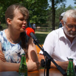 Tokarnia. Studio Polityczne Radia Kielce. Na zdjęciu: Magdalena Fogiel-Litwinek, Kukiz’15 i Lucjan Pietrzczyk, Platforma Obywatelska / Piotr Michalski / Radio Kielce
