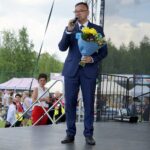 XXI Dzień Świętokrzyskiej Truskawki. Sławomir Kopacz - wójt gminy Bieliny / Piotr Kwaśniewski / Radio Kielce