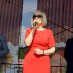 XXI Dzień Świętokrzyskiej Truskawki. Krzysztof Słoń - senator PiS, Renata Janik - wicemarszałek województwa świętokrzyskiego i Sławomir Kopacz - wójt gminy Bieliny / Piotr Kwaśniewski / Radio Kielce