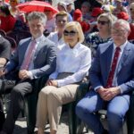 13. Integracyjne Spotkanie Dzieci i Młodzieży Niepełnosprawnej. Krzysztof Słoń - senator PiS, Renata Janik - wicemarszałek województwa świętokrzyskiego i Tomasz Lato - wójt gminy Masłów / Piotr Kwaśniewski / Radio Kielce