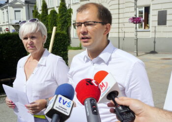 Od lewej: Inez Romaniec i Michał Braun / Radio Kielce