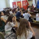 Spotkanie prezydenta Bogdana Wenty z młodzieżą z Wilna i Winnicy - uczestnikami XIII Letniej Szkoły Kultury, Historii i Języka Polskiego / Michał Kita / Radio Kielce