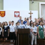 Spotkanie prezydenta Bogdana Wenty z młodzieżą z Wilna i Winnicy - uczestnikami XIII Letniej Szkoły Kultury, Historii i Języka Polskiego / Michał Kita / Radio Kielce