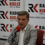 Studio Polityczne Radia Kielce. Na zdjęciu Andrzej Pruś - PiS / Aneta Cielibała-Gil / Radio Kielce