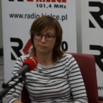 Studio Polityczne Radia Kielce. Na zdjęciu Katarzyna Zapała- PO / Aneta Cielibała-Gil / Radio Kielce
