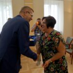 Na zdjęciu (od lewej): Bogdan Wenta - prezydent Kielc i Dorota Białek-Sołtys - dyrektor Szkoły Podstawowej nr 39 im. Stanisława Moniuszki w Kielcach / Piotr Kwaśniewski / Radio Kielce