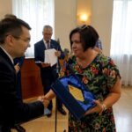 Na zdjęciu (od lewej): Marcin Różycki - zastępca prezydenta Kielc i Dorota Białek-Sołtys - dyrektor Szkoły Podstawowej nr 39 im. Stanisława Moniuszki w Kielcach / Piotr Kwaśniewski / Radio Kielce