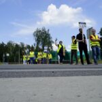 Protest pracowników Inspekcji Weterynaryjnej / Piotr Kwaśniewski / Radio Kielce