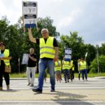 Protest pracowników Inspekcji Weterynaryjnej / Piotr Kwaśniewski / Radio Kielce