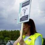 Protest pracowników Inspekcji Weterynaryjnej / Piotr Kwaśniewski / Radio Kielce