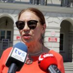 Konferencja radnych klubu Prawa i Sprawiedliwości. Marianna Noworycka-Gniatkowska - radna PiS / Piotr Kwaśniewski / Radio Kielce