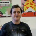 Konferencja o wystawie "3xTransformacja". Ewa Tatar - kuratorka wystawy / Piotr Kwaśniewski / Radio Kielce