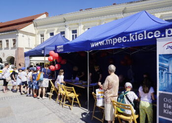 08.06.2018 Kielce. Dni Energii. Piknik edukacyjny dla dzieci na Rynku / Michał Kita / Radio Kielce