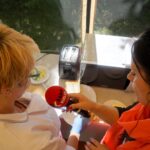 Śniadanie w ogrodzie. Marzena Dąbrowska - restauracja Monte Carlo i Magdalena Sitek - Radio Kielce / Piotr Kwaśniewski / Radio Kielce