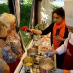 Śniadanie w ogrodzie. Magdalena Sitek - Radio Kielce i Paweł Ptaś - szef kuchni w restauracji Monte Carlo / Piotr Kwaśniewski / Radio Kielce