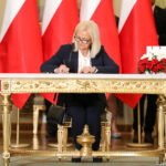 Warszawa. Pałac Prezydencki. Uroczystość powołania przez prezydenta Andrzeja Dudę nowych ministrów w rządzie premiera Mateusza Morawieckiego. Rekonstrukcja rządu jest związana m.in. z wyborami do Parlamentu Europejskiego / Jakub Szymczuk / KPRP