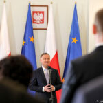 Warszawa. Pałac Prezydencki. Uroczystość powołania przez prezydenta Andrzeja Dudę nowych ministrów w rządzie premiera Mateusza Morawieckiego. Rekonstrukcja rządu jest związana m.in. z wyborami do Parlamentu Europejskiego / Jakub Szymczuk / KPRP