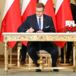 Warszawa. Pałac Prezydencki. Uroczystość powołania przez prezydenta Andrzeja Dudę nowych ministrów w rządzie premiera Mateusza Morawieckiego. Rekonstrukcja rządu jest związana m.in. z wyborami do Parlamentu Europejskiego / Jakub Szymczuk / KPRP