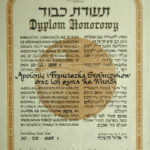 Dyplom Yad Vashem dla Stolarczyków / Archiwum rodziny Stolarczyków