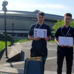 Nagrodzeni uczniowie Szymon Siepka i Marcin Jędryka / Zespół Szkół w Połańcu