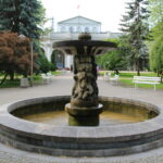 Fontanna w centrum parku zdrojowego / Marta Gajda / Radio Kielce