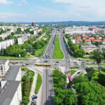 Kielce. Skrzyżowanie ulic Jesionowej, Warszawskiej oraz Świętokrzyskiej / Jarosław Kubalski / Radio Kielce