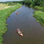 V spływ kajakowy z biskupem Marianem Florczykiem / Jarosław Kubalski / Radio Kielce
