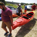 V spływ kajakowy z biskupem Marianem Florczykiem / Jarosław Kubalski / Radio Kielce