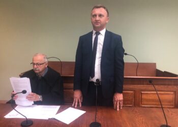 Rozprawa starosty sandomierskiego Marcina Piwnika. Na zdjęciu: Marcin Piwnik / Grażyna Szlęzak-Wójcik / Radio Kielce