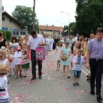 Kazimierza Wielka. Boże Ciało. Procesja. Kościół pw. Podwyższenia Krzyża Świętego / Marta Gajda / Radio Kielce