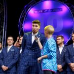 Kolonia. Impreza otwierająca turniej Final Four Ligi Mistrzów piłkarzy ręcznych. Przemawia: Alex Dujszebajew / Jarosław Kubalski / Radio Kielce