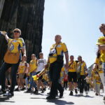 Kolonia. Final Four Ligi Mistrzów. Kibice przed meczem PGE Vive Kielce - Barcelona / Jarosław Kubalski / Radio Kielce