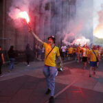 Kolonia. Final Four Ligi Mistrzów. Kibice przed meczem PGE Vive Kielce - Barcelona / Jarosław Kubalski / Radio Kielce