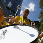 Kolonia. Final Four Ligi Mistrzów. Kibice przed meczem PGE Vive Kielce - Barcelona / Jarosław Kubalski / Radio Kielce