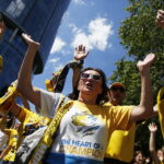 Kolonia. Final Four Ligi Mistrzów. Kibice przed meczem PGE Vive Kielce - Barcelona / Jarosław Kubalski / Radio Kielce