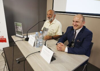 13.06.2019 Kielce. Przystanek Historia IPN. Promocja książki „Dziennik Staszka (czerwiec-październik 1943)” - dzienników Stanisława Wolffa. Prof. Adam Massalski i dr Marek Jedynak / Jarosław Kubalski / Radio Kielce