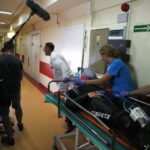 24.06.2019 Kielce. Szpital Zespolony. Ekipa TVP3 kreci klip na potrzeby kampanii "SOR-y ratują życie" / Jarosław Kubalski / Radio Kielce