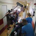 24.06.2019 Kielce. Szpital Zespolony. Ekipa TVP3 kreci klip na potrzeby kampanii "SOR-y ratują życie" / Jarosław Kubalski / Radio Kielce