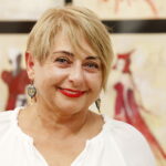 28.06.2019 Busko - Zdrój. Galeria "Zielona" i Fundacja im. Edwarda Kusztala - wystawa projektów kostiumów Małgorzaty Słoniowskiej do oper. Małgorzata Słoniowska / Jarosław Kubalski / Radio Kielce