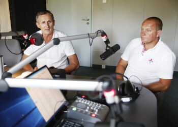 26.06.2019 Radio Kielce. Punkty Widzenia. Mieczysław Tomala - dyrektor MOSiR w Kielcach i Piotr Molasy - prezes ŚWOPR / Jarosław Kubalski / Radio Kielce