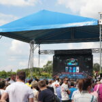 Strefa Kibica Final Four Ligi Mistrzów piłkarzy ręcznych na stadionie lekkoatletycznym przy ulicy Leszka Drogosza / Marzena Mąkosa / Radio Kielce