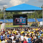 Strefa Kibica Final Four Ligi Mistrzów piłkarzy ręcznych na stadionie lekkoatletycznym przy ulicy Leszka Drogosza / Marzena Mąkosa / Radio Kielce