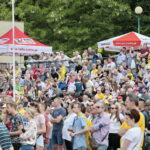 Strefa Kibica Final Four Ligi Mistrzów piłkarzy ręcznych na stadionie lekkoatletycznym przy ulicy Leszka Drogosza / Marzena Mąkosa / Radio Kielce