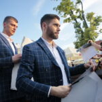 Uroczysta feta na Rynku piłkarzy ręcznych PGE Vive / Marzena Mąkosa / Radio Kielce