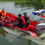 Ćwiczenia strażaków z zakresu ratownictwa na wodzie / Emilia Sitarska / Radio Kielce
