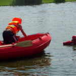 Ćwiczenia strażaków z zakresu ratownictwa na wodzie / Emilia Sitarska / Radio Kielce