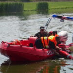 Ćwiczenia strażaków z zakresu ratownictwa na wodzie / Emilia Sitarska / Radio Kielce